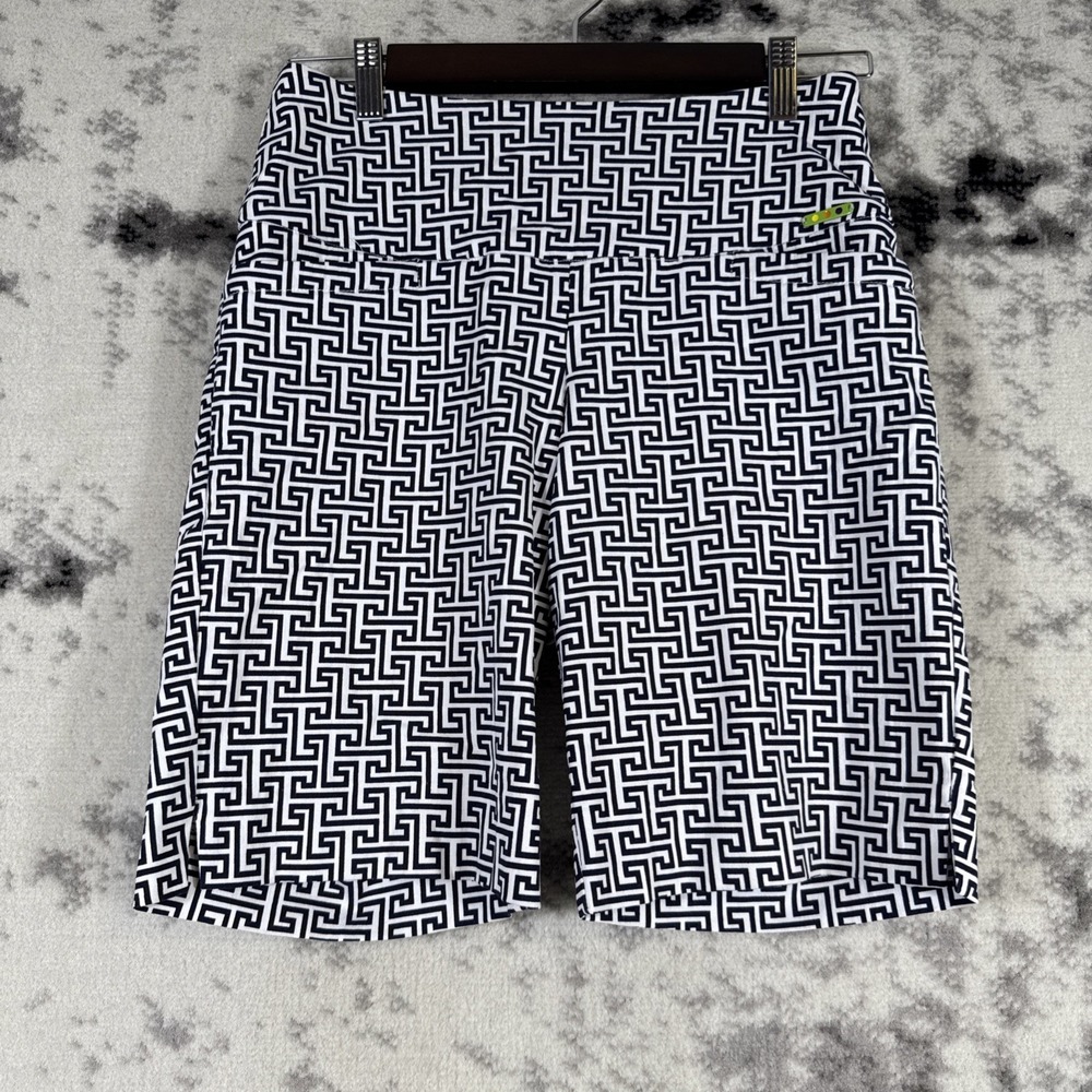Swing Control‎ Shorts Womens Size 4 Geometric Golf Tennis Stretch Pull On